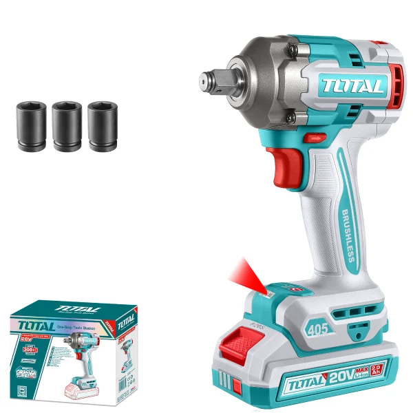 Masina de insurubat cu impact TOTAL, 20V, 405Nm, 1/2" (nu include acumulator)
