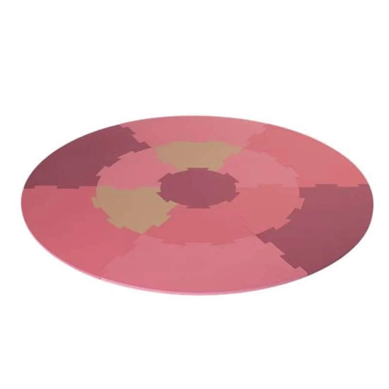 Nordic Play Covor de joacă din spumă rotund - rosa