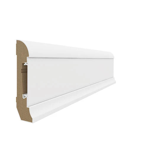Plinta alba MDF Estilo 80 alb 2.4 E601, 1 buc