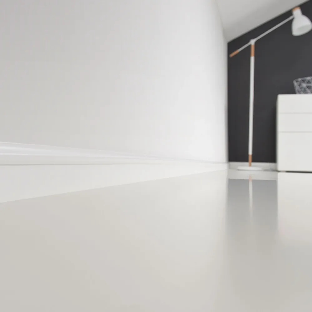 Plinta MDF Estilo 75 Alb 2.4 E501, 1 buc