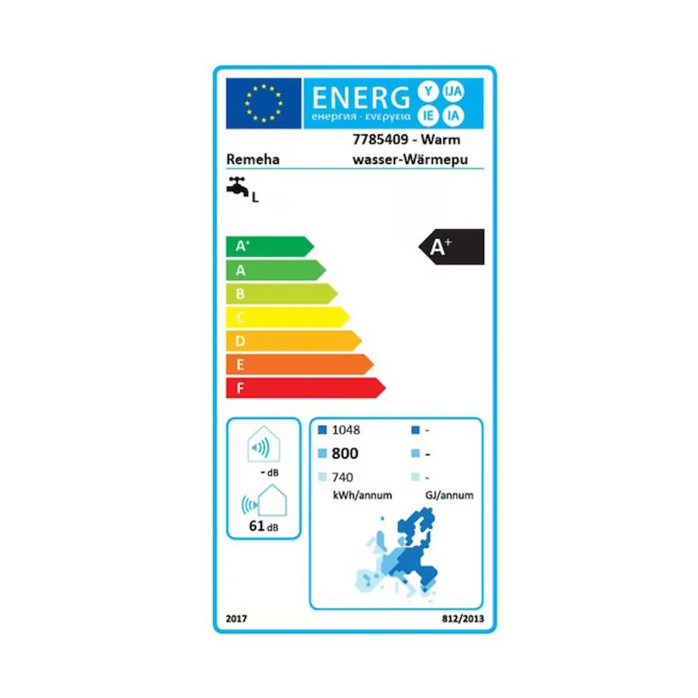 Pompa de caldura apa calda Remeha Azorra Ace 200 litri 2,4 kW