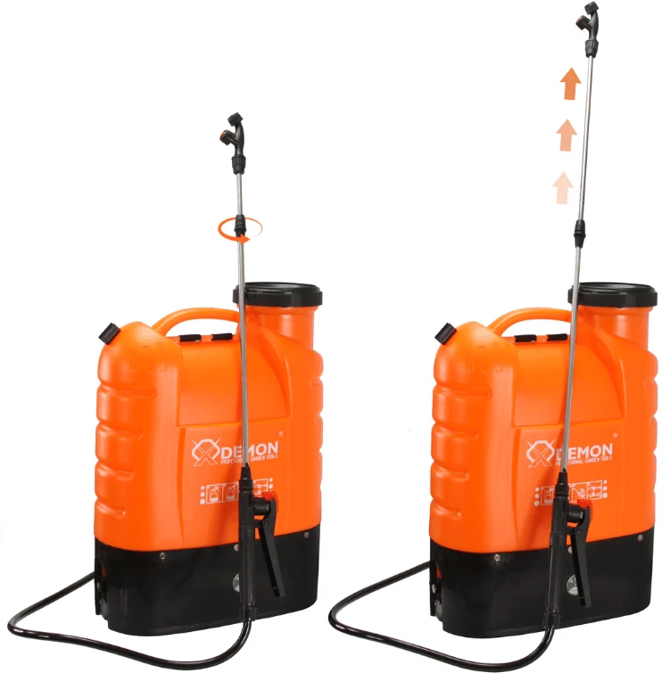 Pulverizator electric de spate DEMON 16L – cu acumulator, Pompa de stropit
