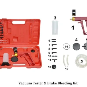 Trusa cu pompa vacuum aerisit si schimbat lichid de frana, Pompa vid si aerisit frane