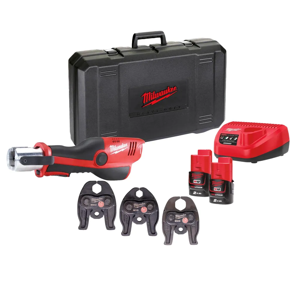Masina de presat Milwaukee M12 HPT-202C SET 12V 2Ah