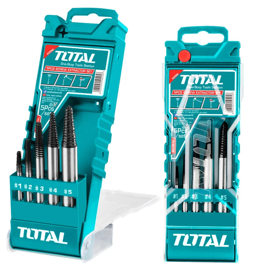 Set 5 buc extractor de suruburi TOTAL