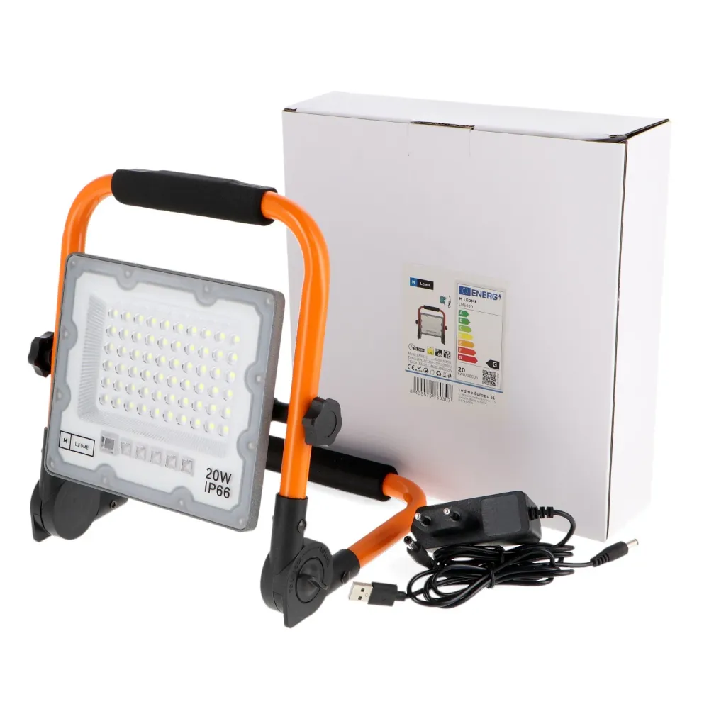 Proiector LED Portabil cu Baterie Laptop Plus 20W