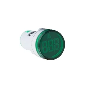 Ampermetru digital, Ø22, 100A, 380V, AC, IP65, verde, El.tech 32-3802