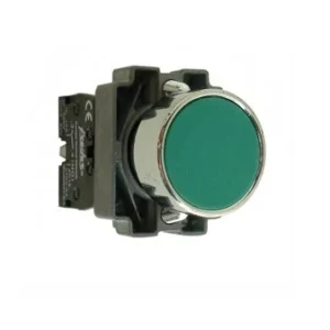 Buton cu revenire, 1ND, 6A, verde, Freder 32-751