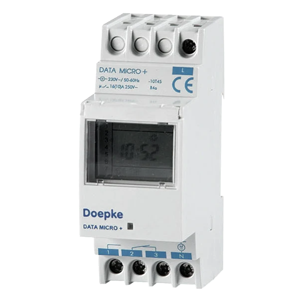 Ceas programator, digital, 2 module, 16A, DATA MICRO+ Doepke 09800031