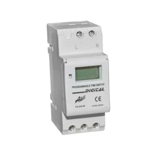 Ceas programator digital, 24 ore, 2 module, 230V, 16A, Adeleq 02-376