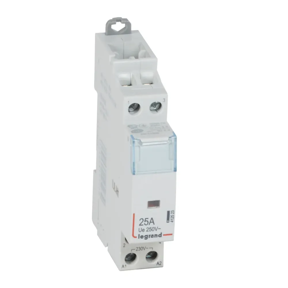 Contactor cu montaj pe sina DIN, bipolar, 1 modul, 230V, 2ND, 25A, CX³ Legrand 412523