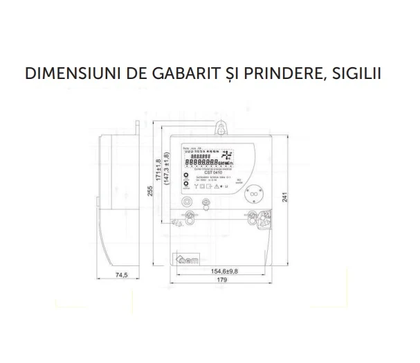 Contor de energie electrica trifazat electronic CST 0410