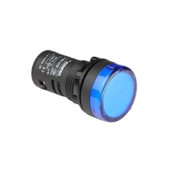 Lampa semnalizare LED, 230V, albastru, El.tech 32-744/230