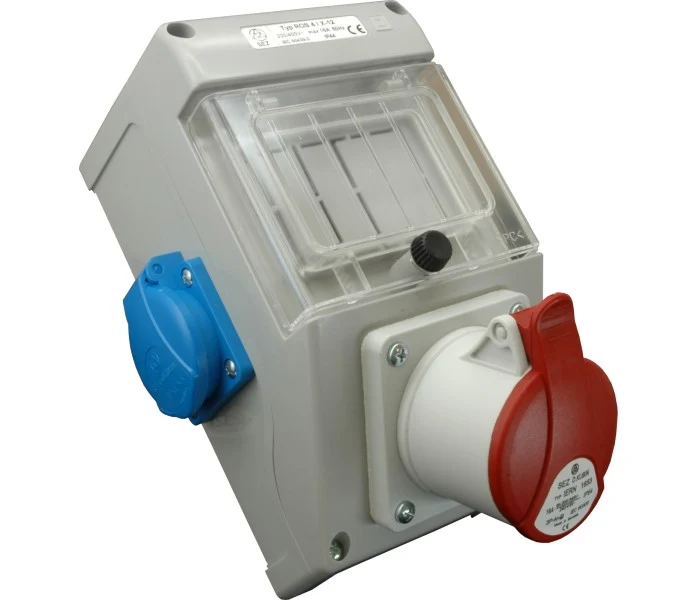 Panou de distributie, pentru organizare santier, ROS 4/x-12/S (1xPriza 5x16A + 2xPriza schuko), SEZ 34-412