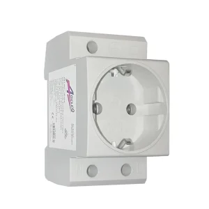 Priza cu montaj pe sina DIN, 2P+N, 16A, Adeleq 32-020