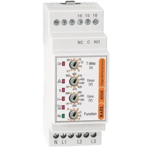 Releu de monitorizare tensiune, trifazic, 400V, 5A, Kael 32-911/33