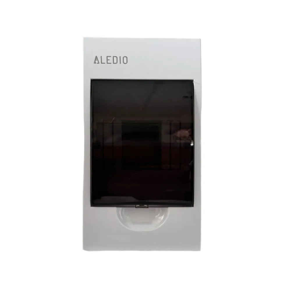 Tablou policarbonat, aparent, 4 module, 1 rand, IP50, Aledio A04M1PT