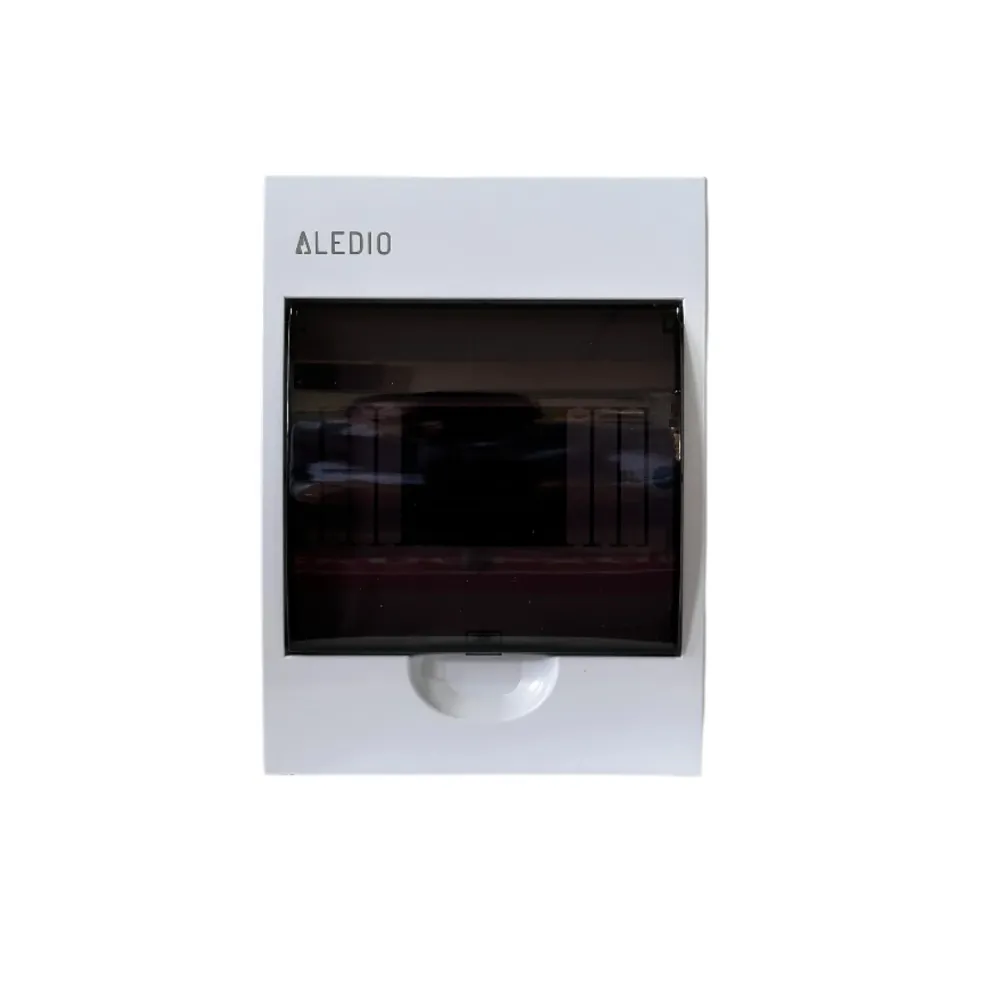 Tablou policarbonat, aparent, 6 module, 1 rand, IP50, Aledio A06M1PT