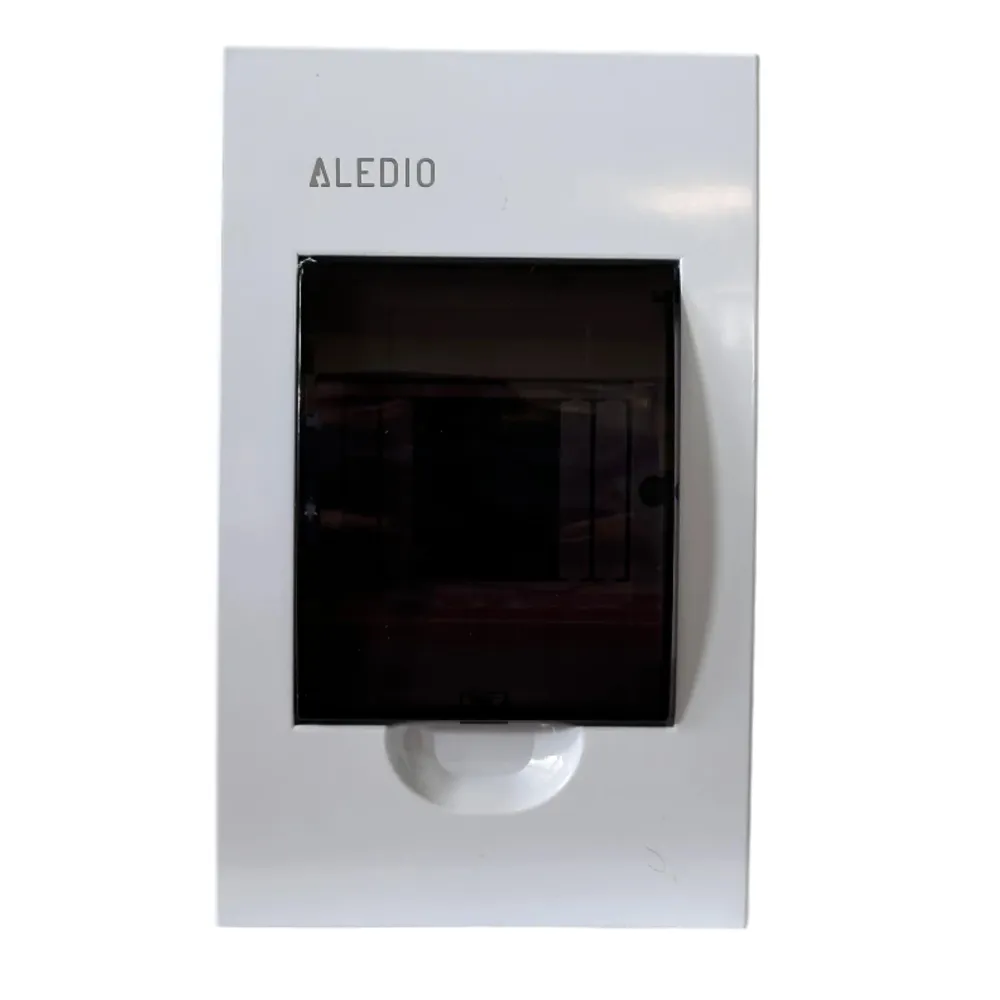 Tablou policarbonat, incastrat, 4 module, 1 rand, IP50, Aledio A04M1ST