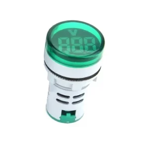 Voltmetru digital, Ø22, 20-500V, AC, IP65, verde, El.tech 32-5002