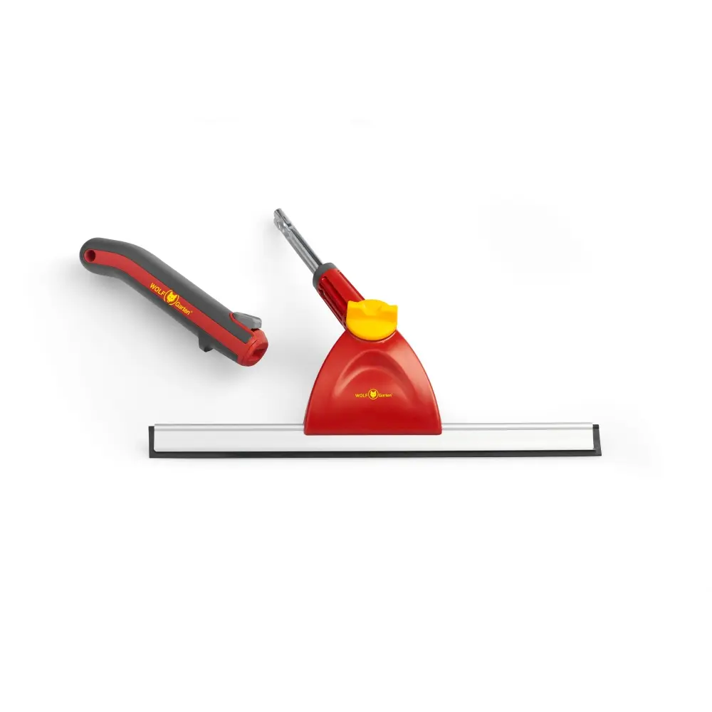 Racleta pentru curatare geamuri Wolf-Garten FW-M, unghi reglabil, compatibila cu maner telescopic Multi-Star, Garantie de...