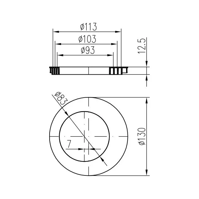 Racord de burlan MCH Standard cu iesire verticala D110/125