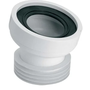 Racord WC excentric McALPINE Ø100 mm + DN100, L = 140 mm, 14°