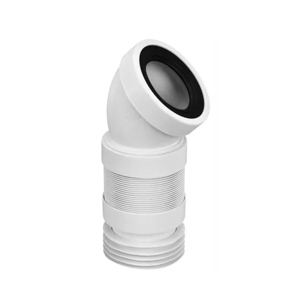 Racord WC McALPINE DN100 + Ø100 mm, deviatie 45°