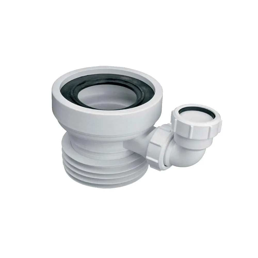 Racord WC McALPINE DN100 cu conectare suplimentara-Ø 100mm + DN100, L110 mm