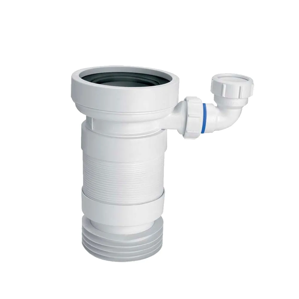 Racord WC McALPINE DN100/110 cu conectare suplimentara-Ø100 + 110mm / DN100, 230 mm -> 440 mm