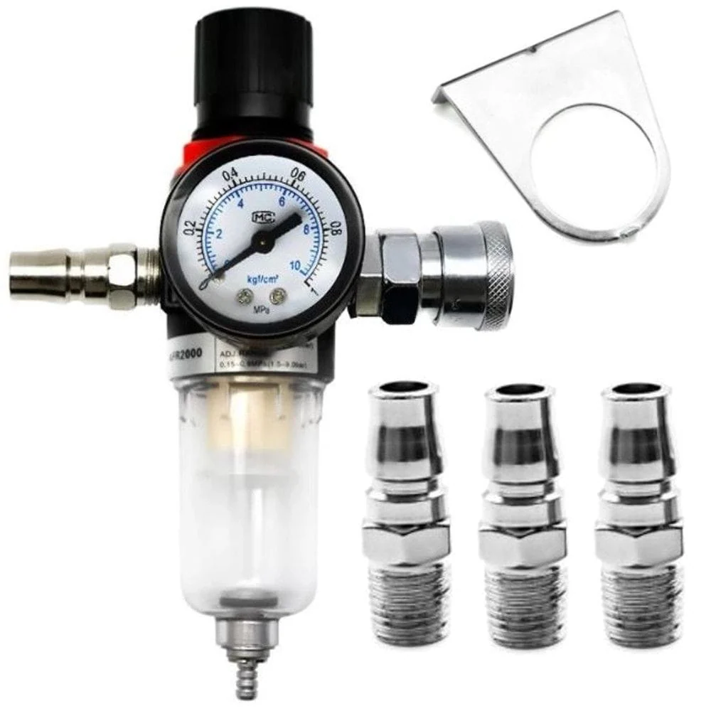 Reductor Presiune cu Separator Apa 10bar 1000L/min Filtru 40 microni, Kraft&Dele KD1495