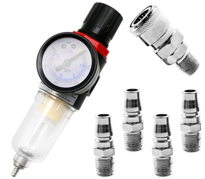 Reductor Presiune cu Separator Apa 10bar 1000L/min Filtru 40 microni, Kraft&Dele KD1495
