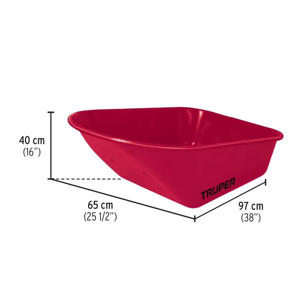 Cuva metalica profi pentru roaba CAT-60, volum 170 l, Truper