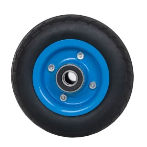 Roata carucior 250-4 (8"), cauciuc brut striat, cu rulment
