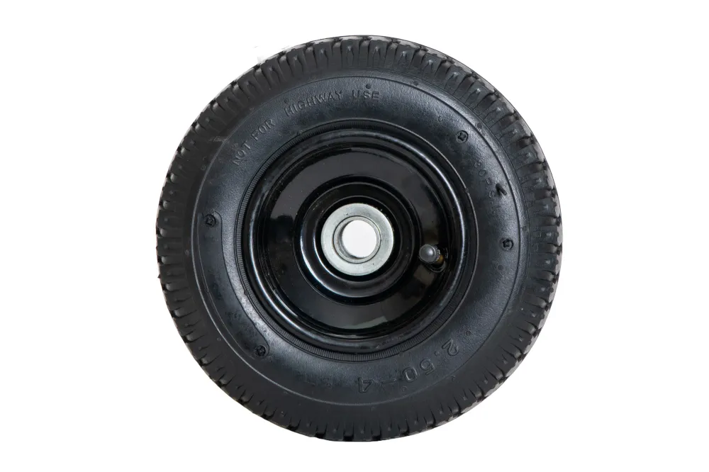 Roata carucior 250-4 (8"), cauciuc cu camera si rulment