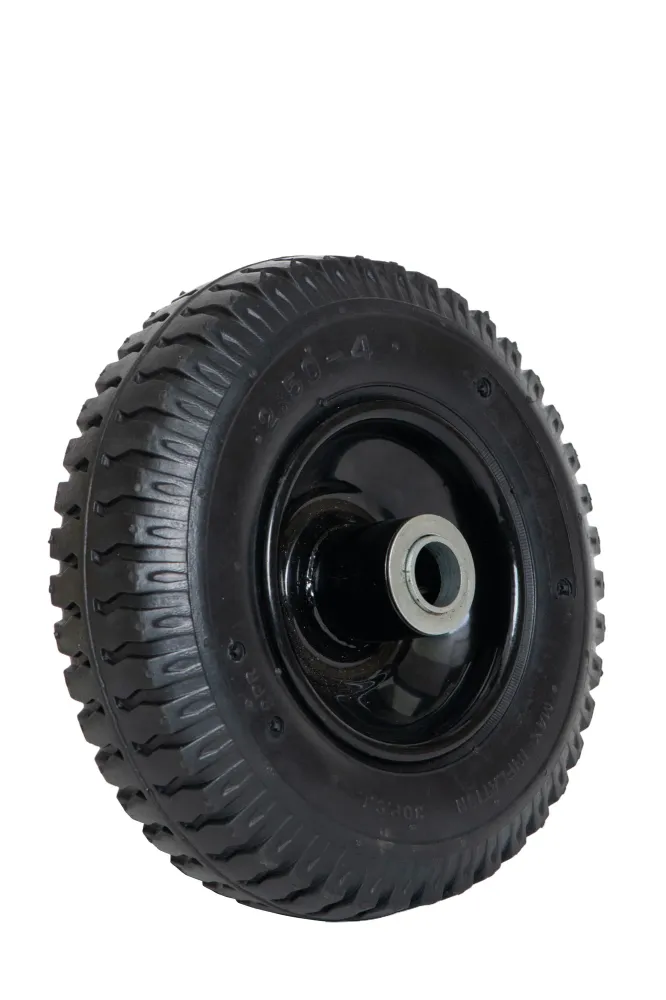 Roata carucior 250-4 (8"), cauciuc cu camera si rulment