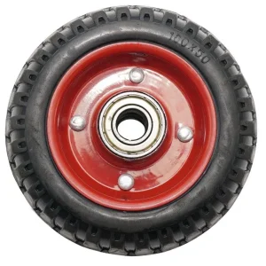 Roata carucior - medie - cauciuc brut striat - rulment - 160x50 6