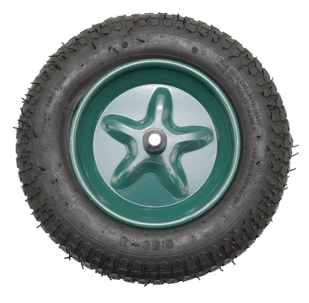Roata roaba - tt - ax subtire 14mm - mixt - 3.50-8 4pr