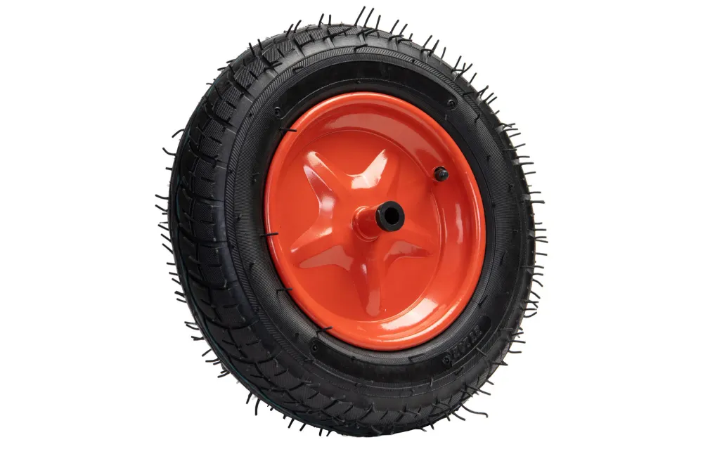 Roata roaba - tt - ax subtire 14mm - mixt - 3.50-8 8pr