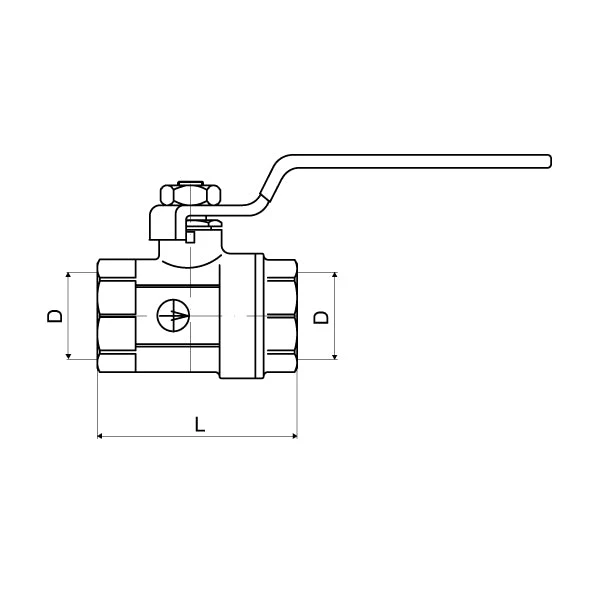 Robinet cu bila interior interior 1 1/2" maneta, Slovarm