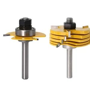 Set 2x Freze Disc Lemn cu Rulment Pentru fante, caneluri, din 6 discuri