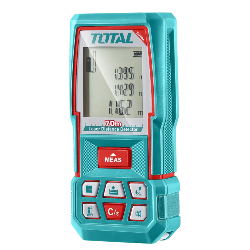 Aparat laser masurare distanta TOTAL 70 m – precizie ±2 mm, multifunctional