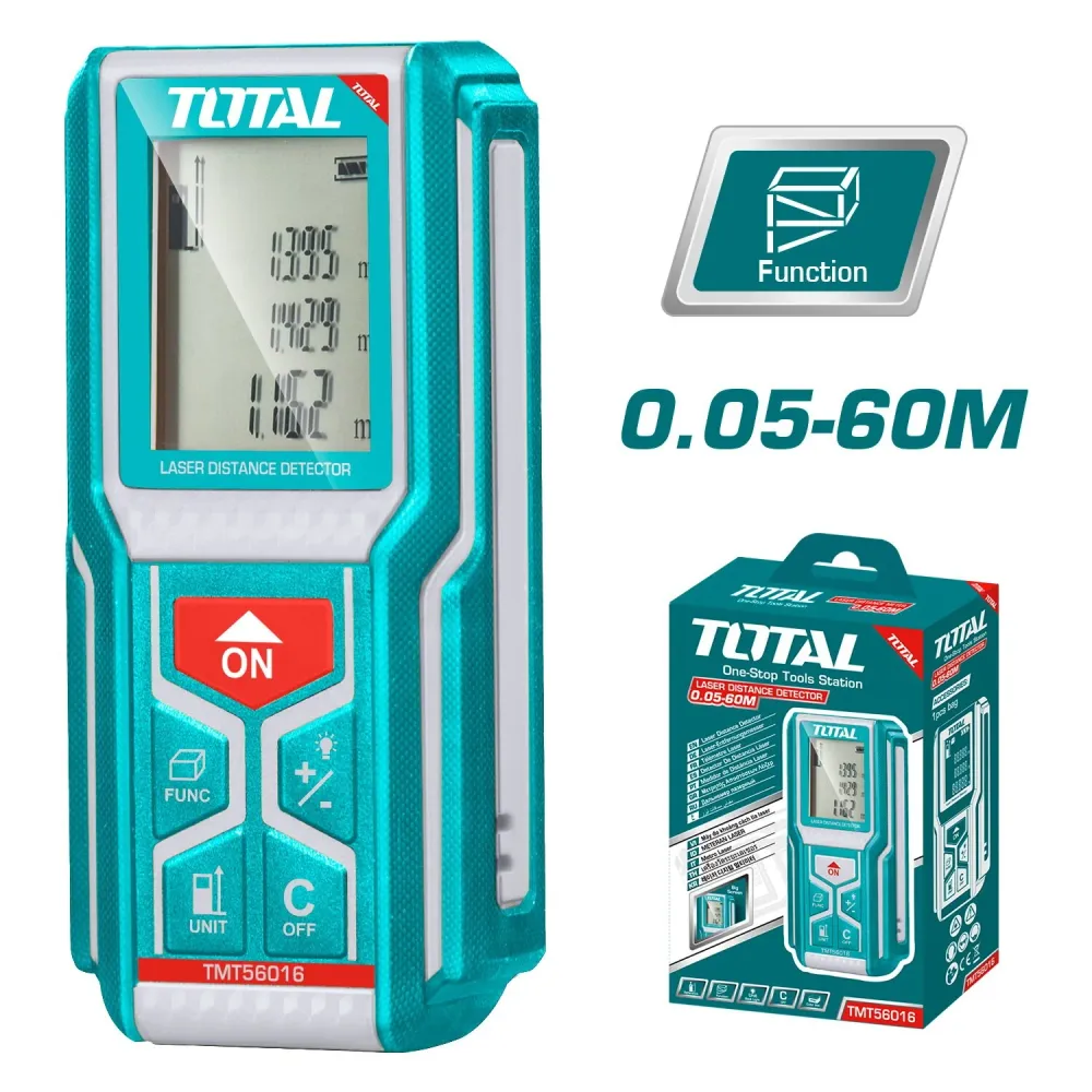 Aparat pentru masurat distanta Total, interval de masurare 0.05 - 60m, impermeabil, IP57