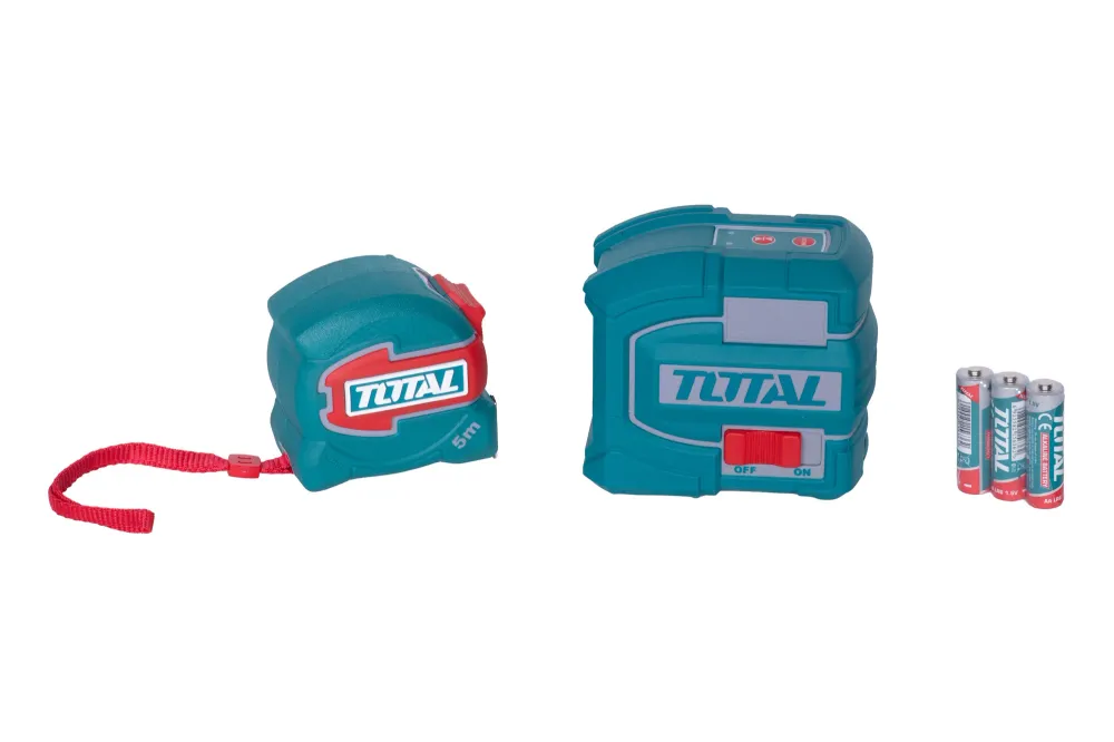 Kit TOTAL Nivela laser verde 35 m cu Ruleta 5 m