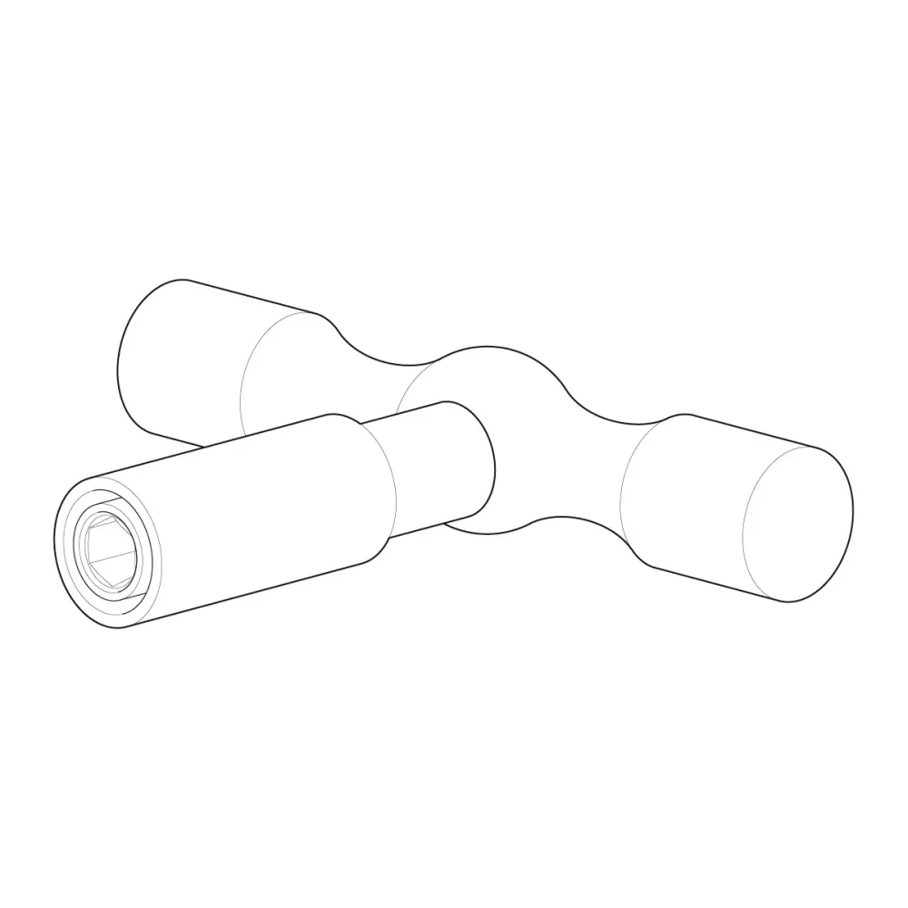 Maner T pentru debavurator 16 - 32 mm ALPEX - FRANKISCHE