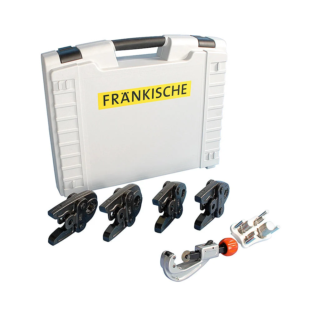 Set de scule 16-32 mm ALPEX (bac de sertizare + calibrator + taietor teava) - FRANKISCHE