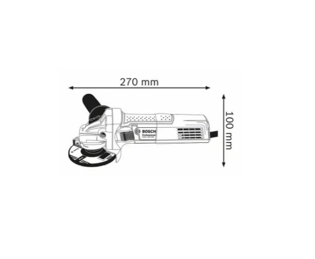 Polizor unghiular, 750W, 125mm, GWS 750-125, Bosch 0601394001
