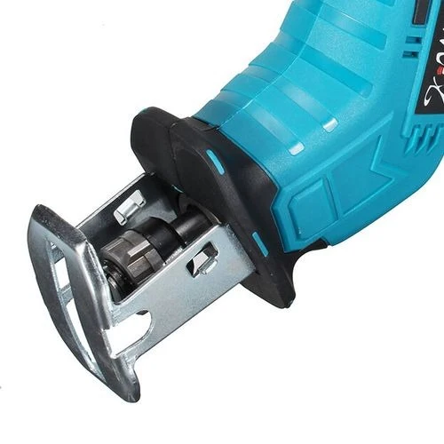 Fierăstrău Electric Tip Sabie 48V cu 2 Acumulatori, 4 Pânze și Valiză de Transport