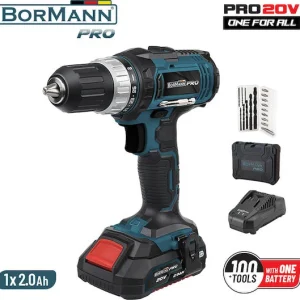 Masina de gaurit Bormann Pro 20v, li-ion, 2 viteze-35nm- 1x1.5ah, cu valiza, model BBP3000