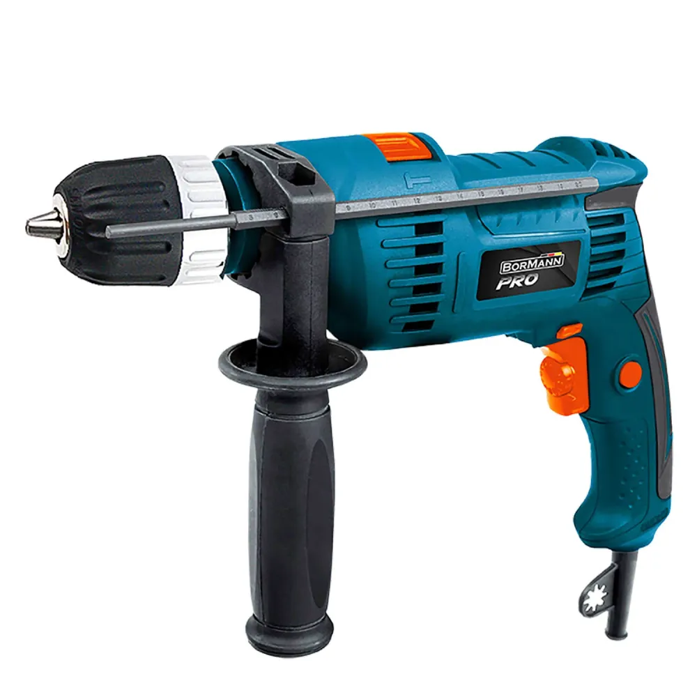 Masina de gaurit cu percutie bormann pro 650 w, 0-2850 rpm, mandrina fara cheie 13 mm, model bid6500